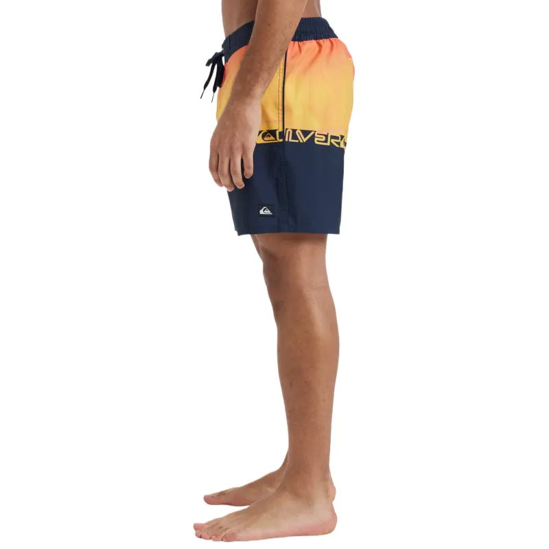 Quiksilver Swimming Shorts Men's Orange Black-3