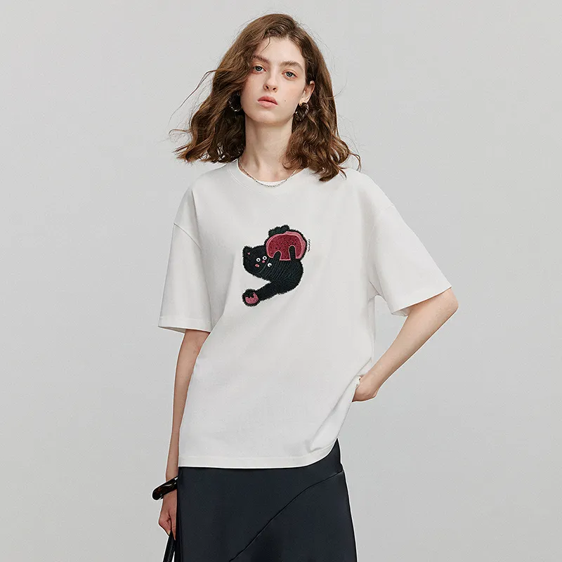 Initial Language T Shirt Women's-2