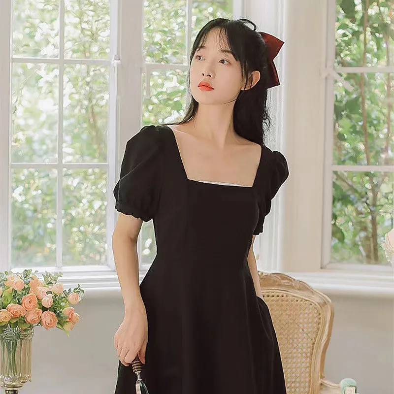 XIANSINIAO Short Sleeved Dress Women's-3