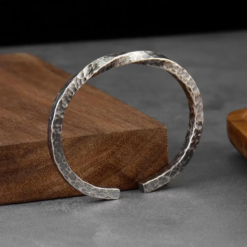 FUYUFU 999 Fine Silver Bangles Unisex-2