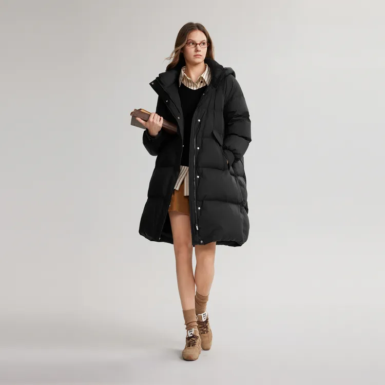 ELLE Down Jackets Women's Black-3