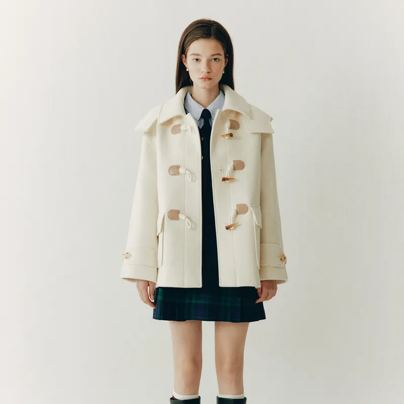 E.land Coats Women's Ivory/white-3