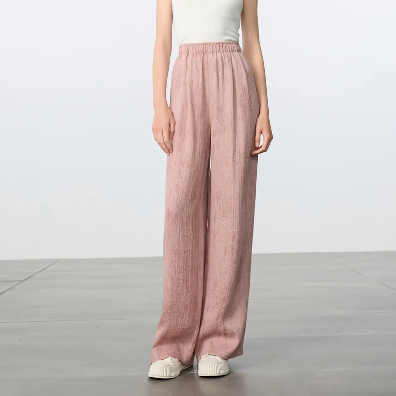 3COLOUR Casual Pants Women's Cherry Blossom Pink-6