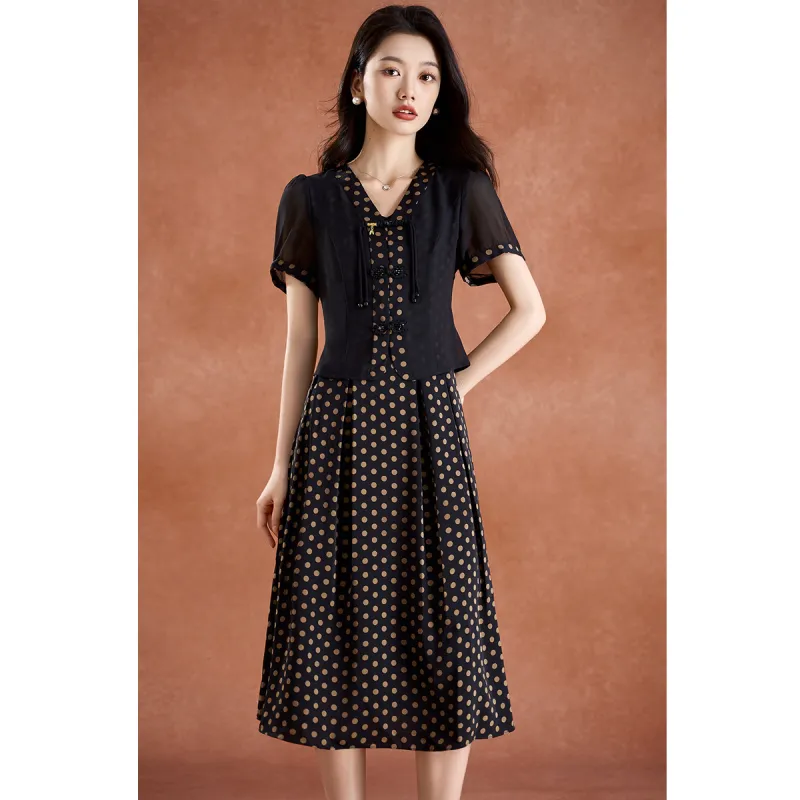 Mylan Two Piece Skirt Sets Women's Black-5