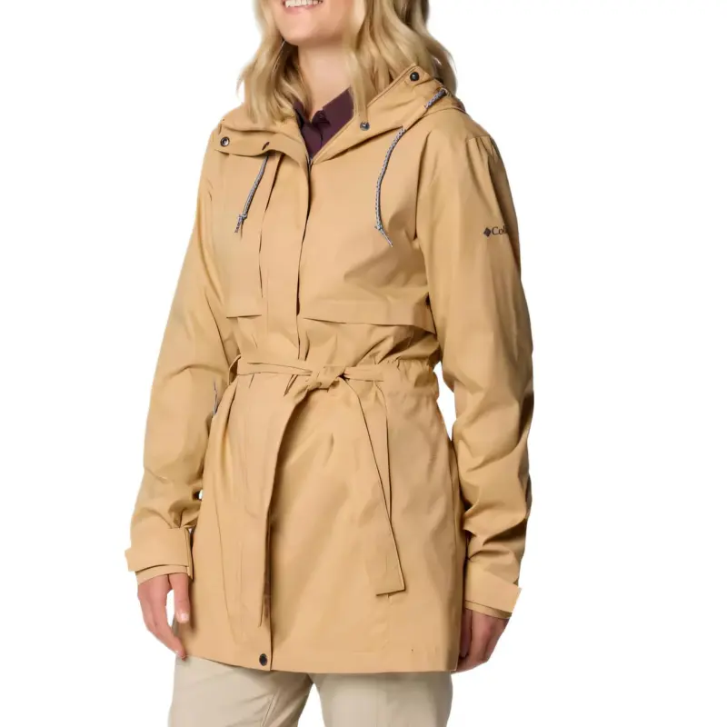 Columbia Pardon My Trench Jacket Women's Earth Yellow-2