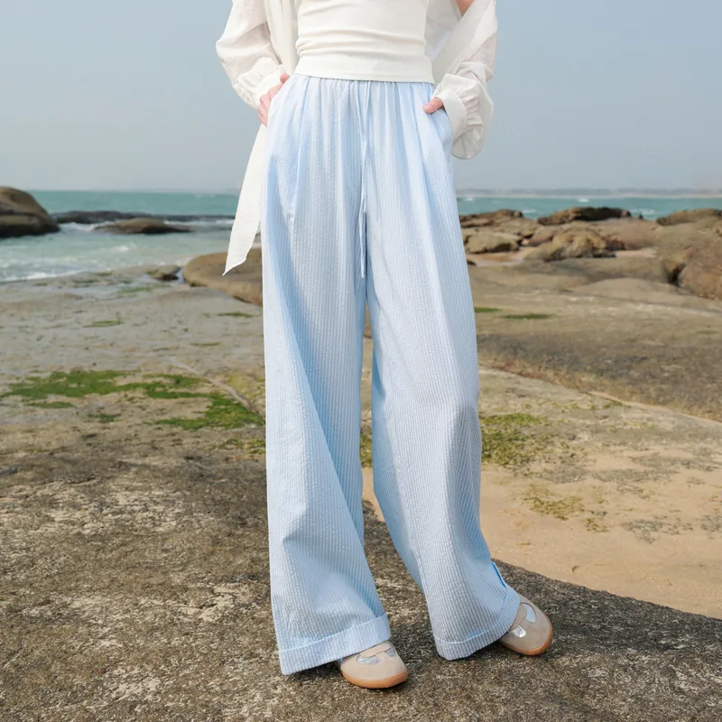 3COLOUR Casual Pants Women's Marine Blue-2