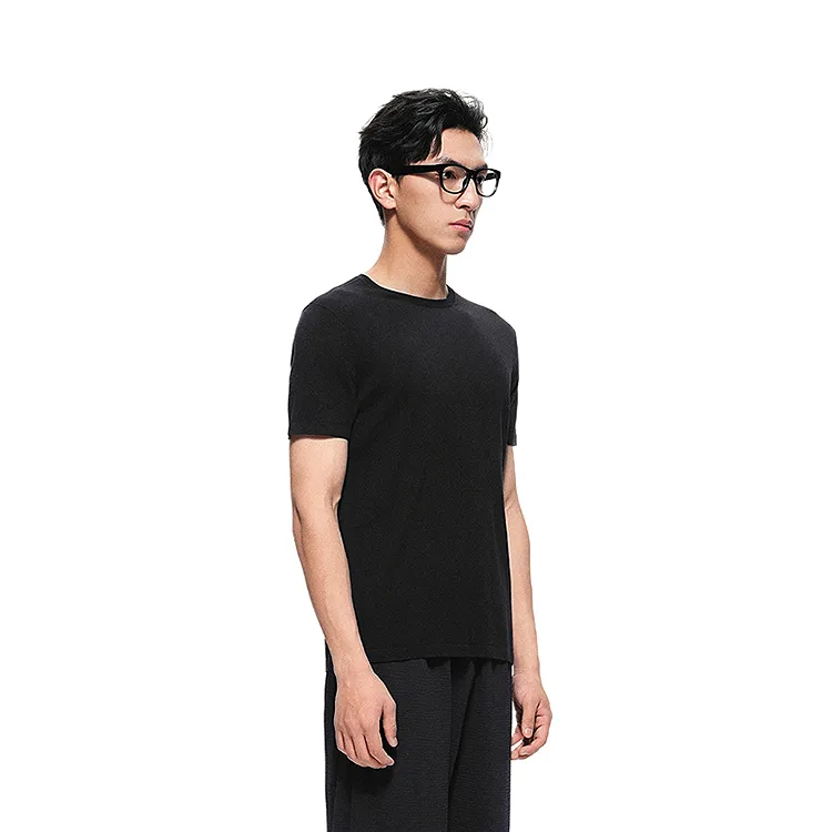 CROQUIS Black Thread T Shirt Men's-4