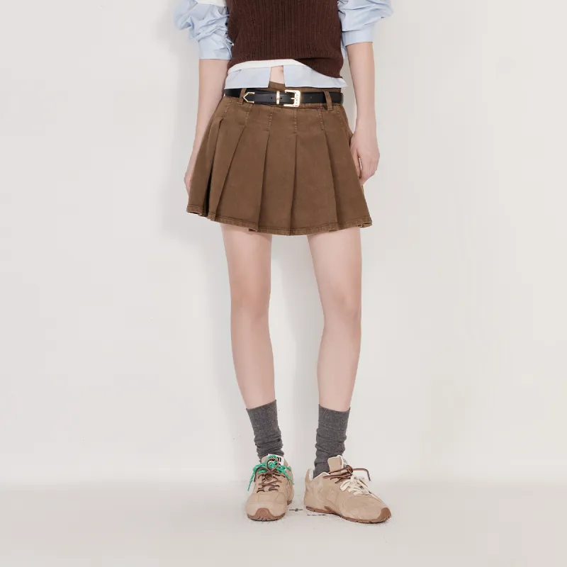 ONLY Denim Short Skirts Women's H6Z Caramel-2