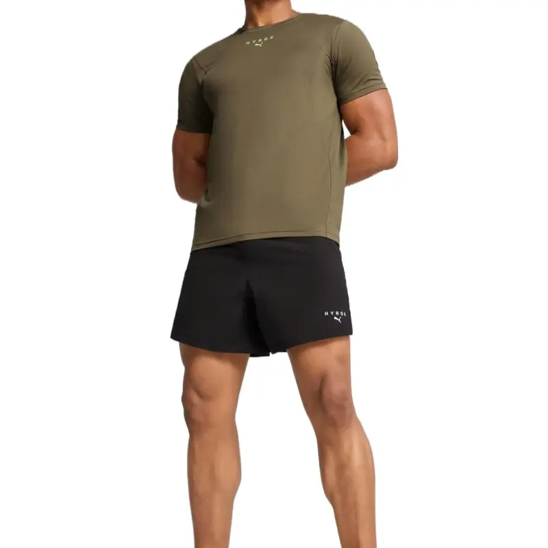 PUMA x HYROX CLOUDSPUN T-Shirt Men's Brown-4