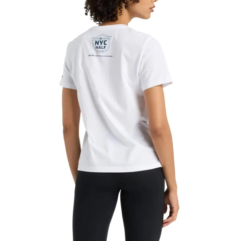 New Balance United Airlines NYC Regular T Shirt Women's White-1