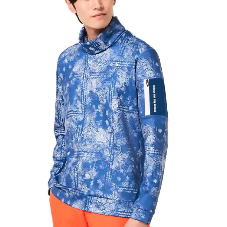 Oakley Paisley Hi-Neck LS Shirt Shirt Men's All Over Print-5