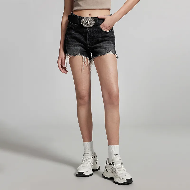 Miss Sixty Denim Shorts Women's Black Gray-3