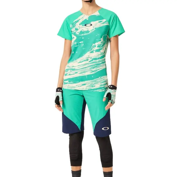 Oakley Raglan Sleeve T-Shirt Women's White/Mint-7
