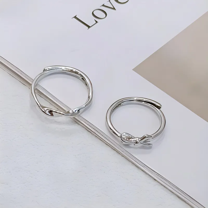 YINCHIE 925 Sterling Silver Rings Unisex-4