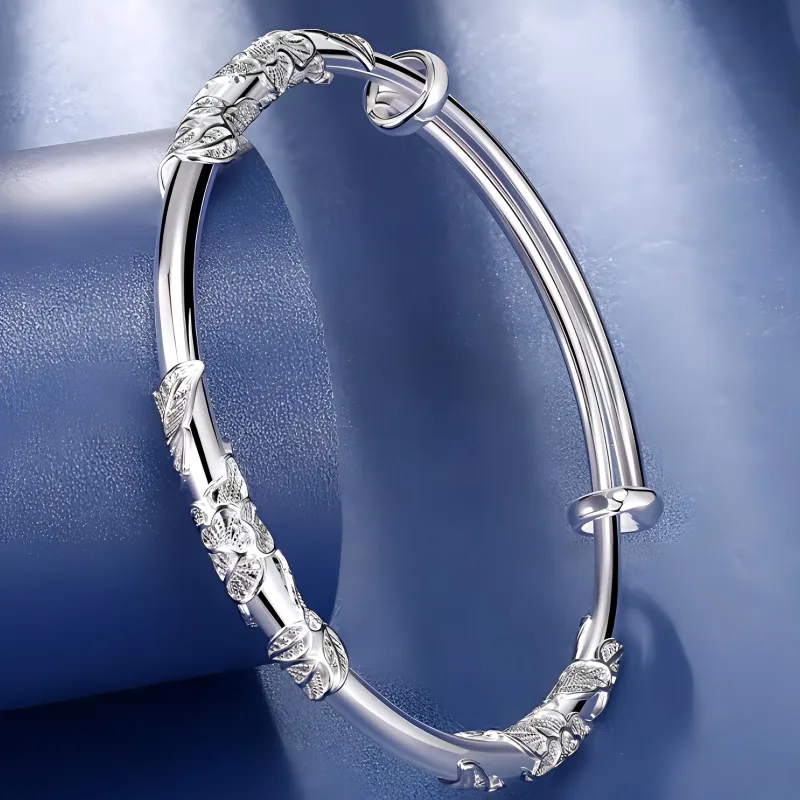 Beth Jewelry 999 Fine Silver Bangles Women's-2