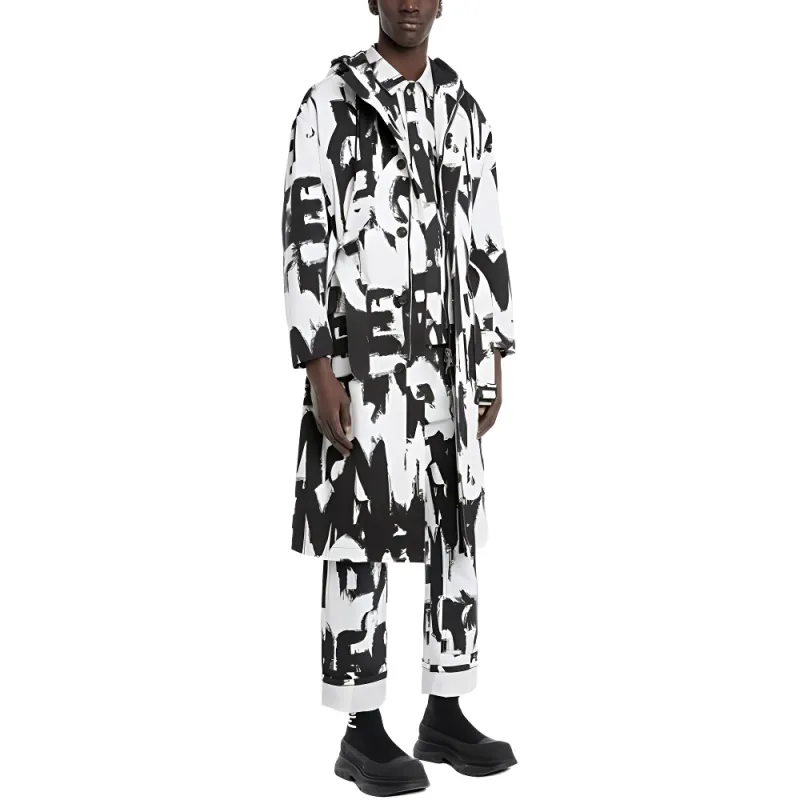 Alexander McQueen SS22 Trench Coat Men's White-3