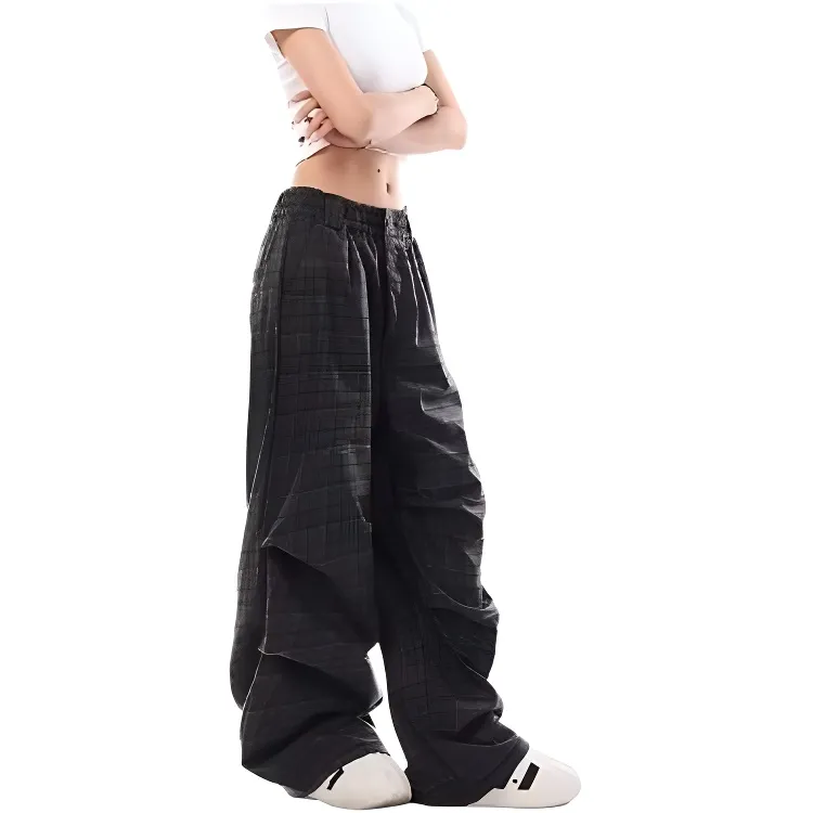 JIMI&JONS Casual Pants Unisex Gray-3