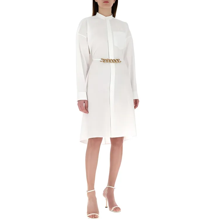 Givenchy Long-Sleeved Dresses Women's White-2