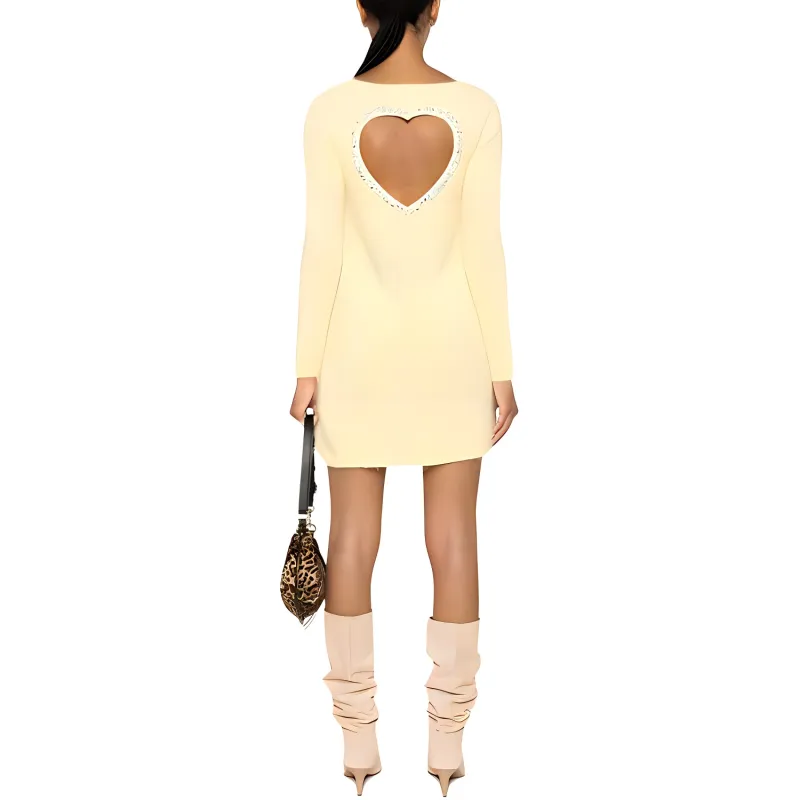 Blumarine Long-Sleeved Dresses Women's Yellow-1