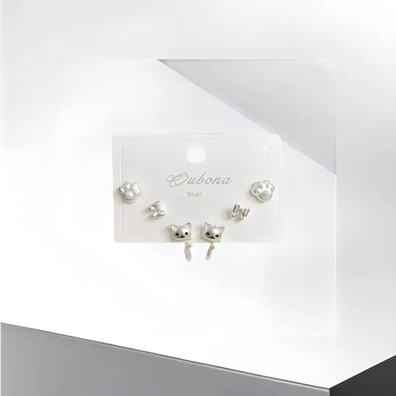 Universe Search Alloy Stud Earrings Women's-2