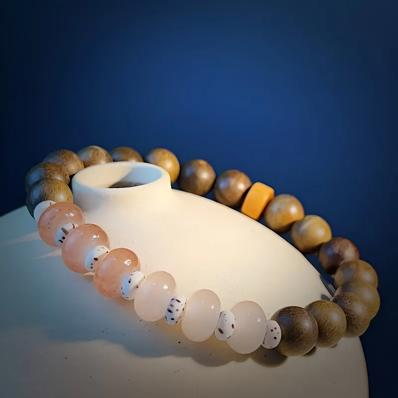 JUANLAN Green Sandalwood Bracelets Women's-1