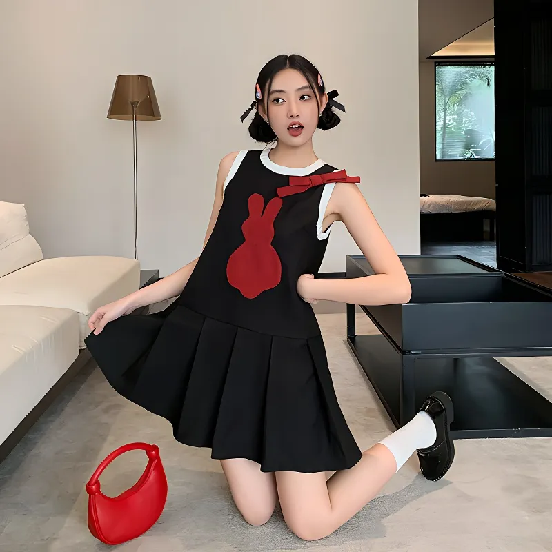 KYKW Sleeveless Dresses Women's Black-3