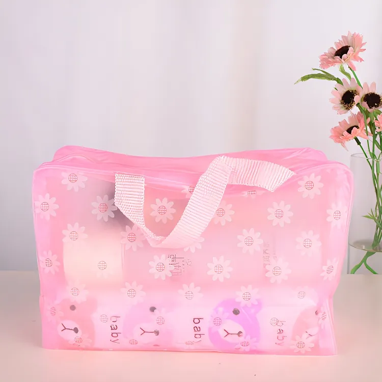 Future Maple Portable Waterproof Large Capacity Transparent Makeup Bags Travel Storage-3