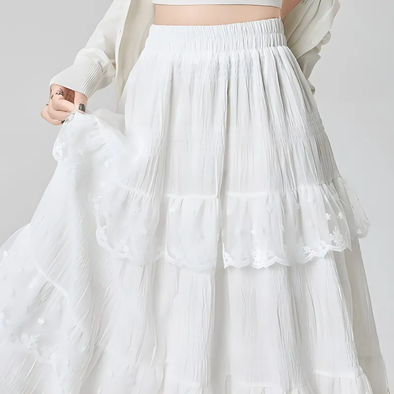 XIANSINIAO Casual Long Skirt Women's-9