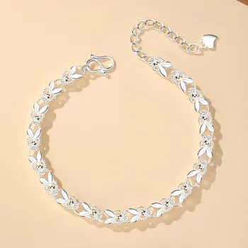 Bear Silversmith 999 Fine Silver Sterling Silver Bracelet Women's