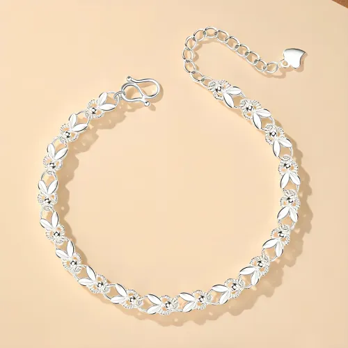 Bear Silversmith 999 Fine Silver Sterling Silver Bracelet Women's