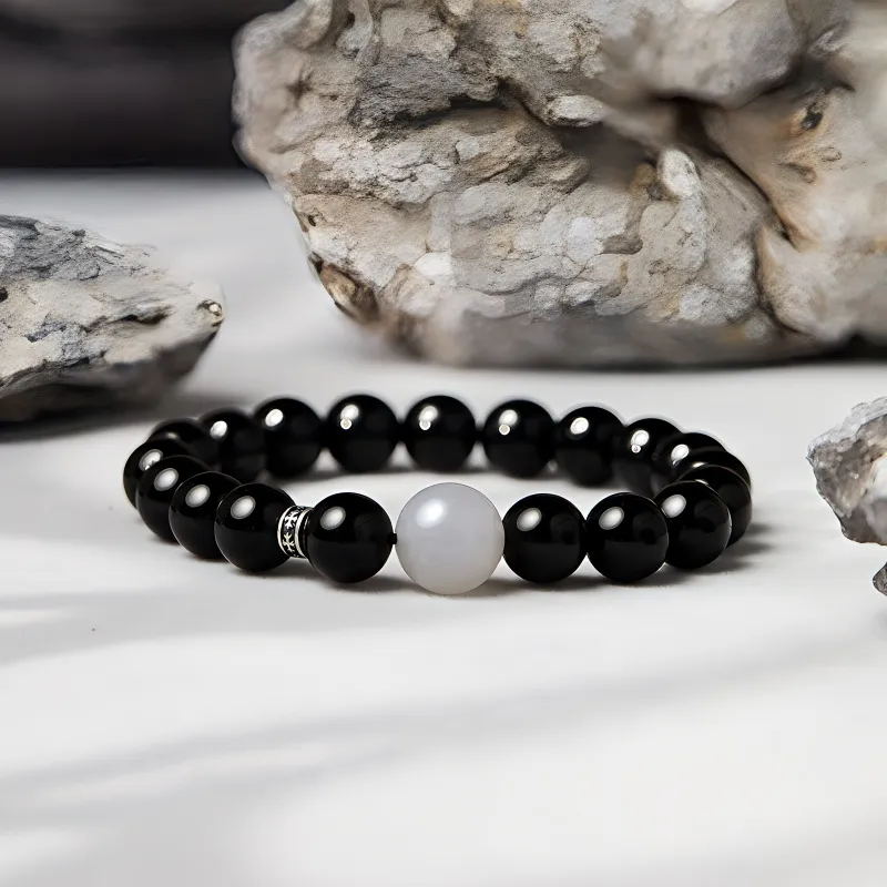 Asia Star Obsidian Bracelets Men's-4