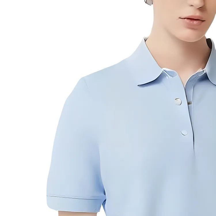 Burberry Polo Shirts Women's Light Blue-1