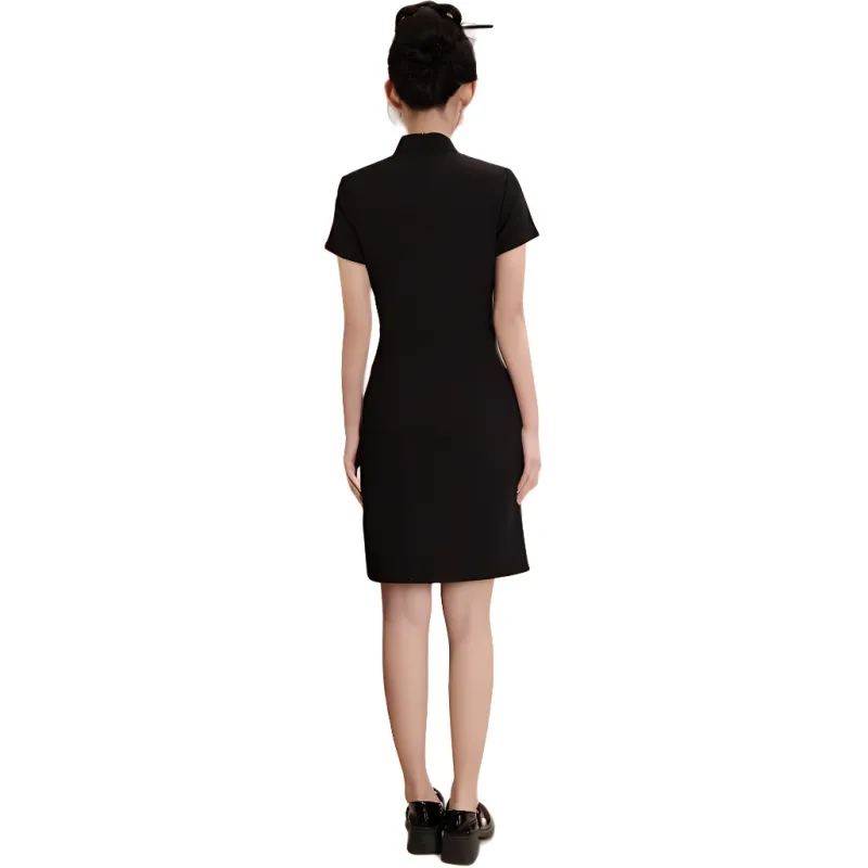 ENEESSI Cheongsam Women's Black-0