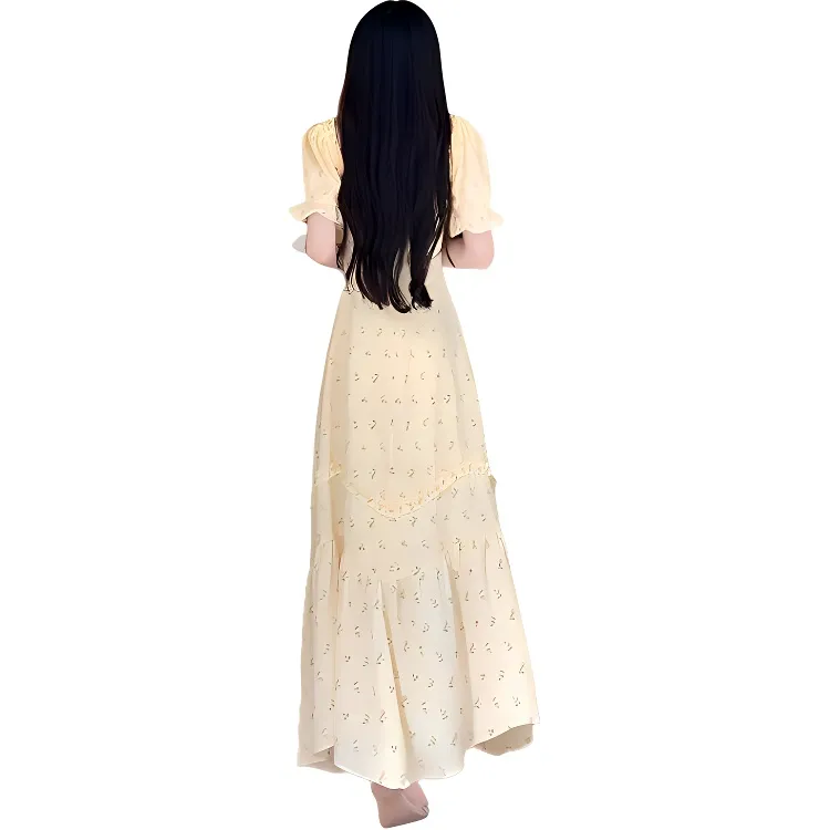 Mu Xiao Xin Short Sleeved Dress Women's-2