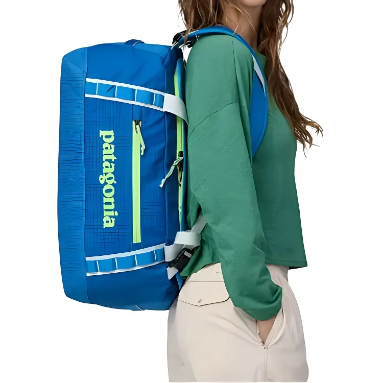 Patagonia Recycled Polyester With TPU Backpack, Handbag, Travel Bag Unisex Matte Container Blue-3