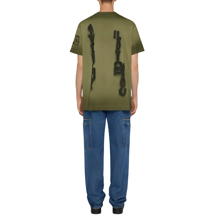 Givenchy T Shirt Men's Aqua Green-2
