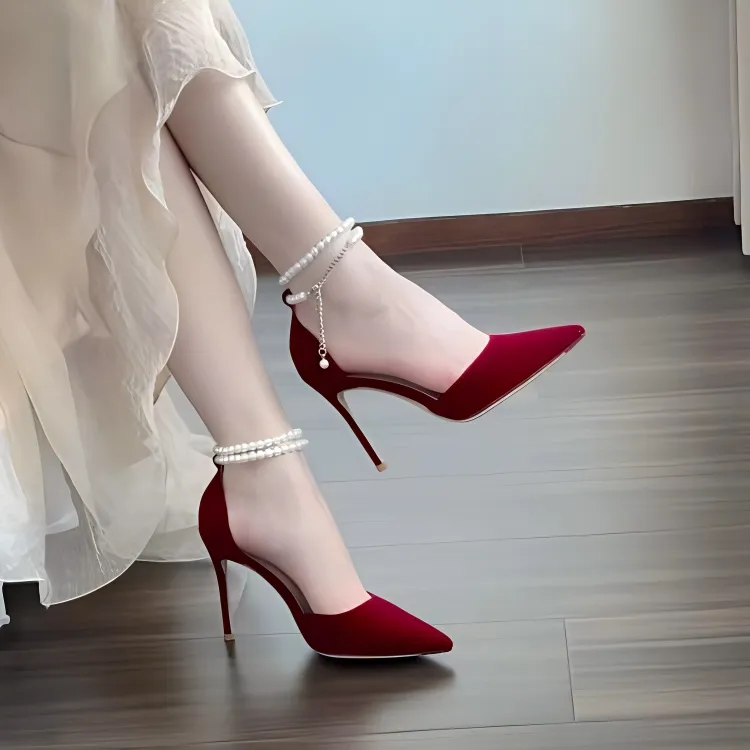 Feo Dvke Slim Heel High Heels 7cm 10cm Women's Gift Box Set-8