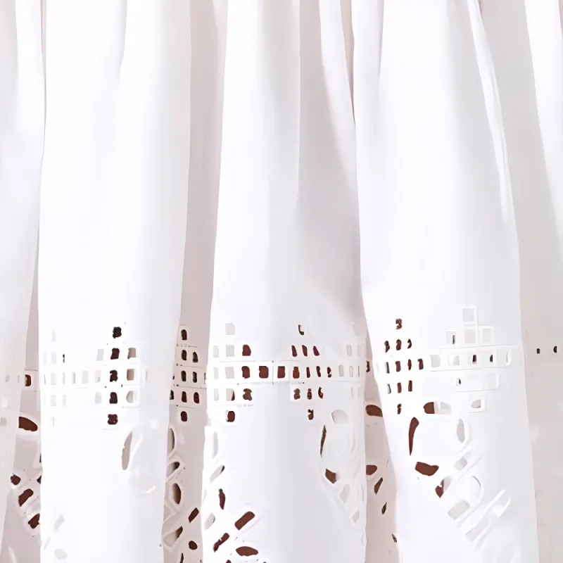 Chloe Casual Short Skirts Women's White-4