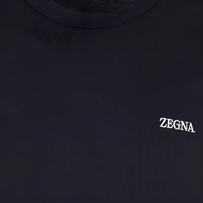 Zzegna Logo Embroidered Crewneck T Shirt-3