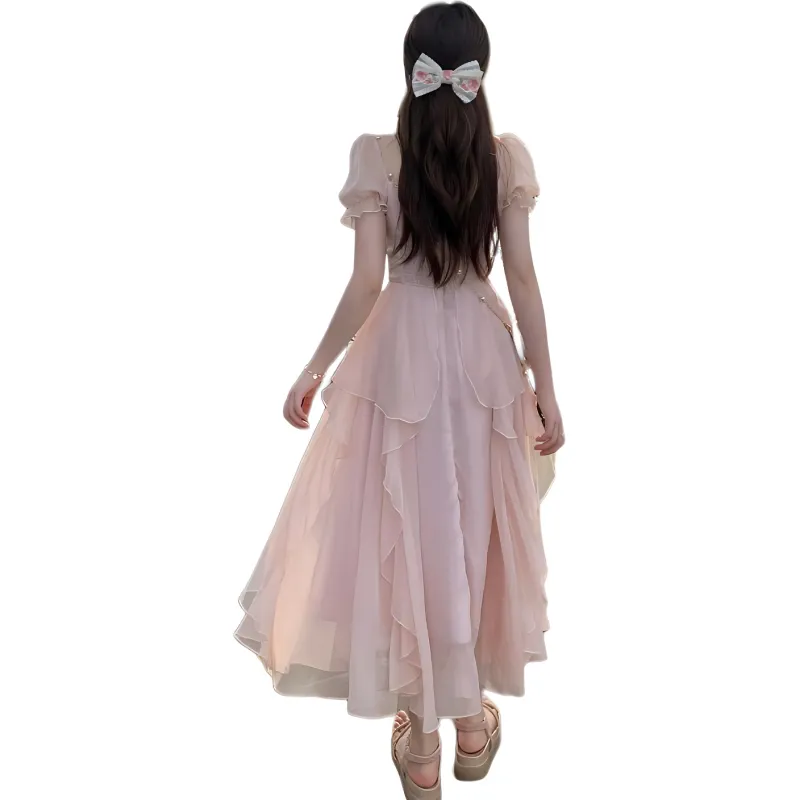 Mu Qingqing Short Sleeved Dress Women's-1
