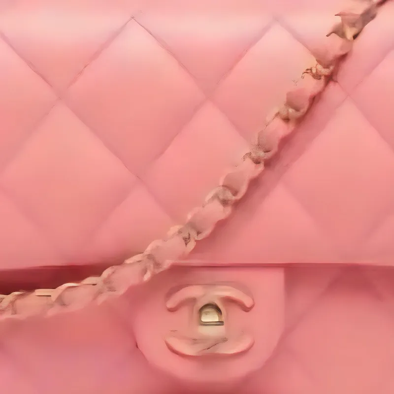 CHANEL Lambskin One Shoulder Handbag Women's Light Pink Red-1