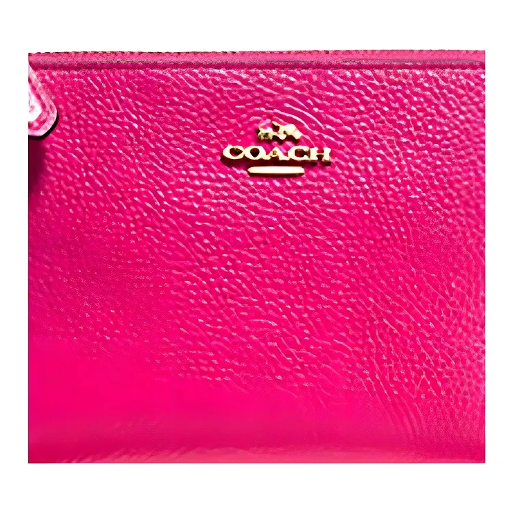 COACH Nolita Pebbled Leather Handbag Trumpets Women's Rose Red-2