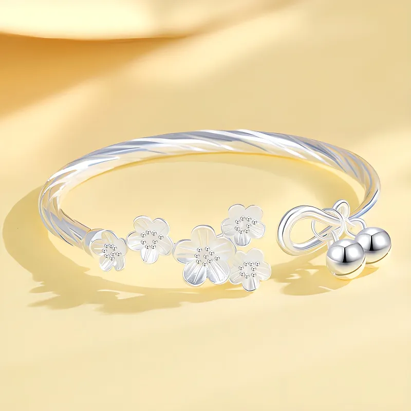 Bear Silversmith 999 Fine Silver Sterling Silver Bangle Women's-1