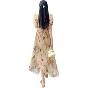 ZCDECO Short Sleeved Dress Women's Cherry Blossom Pink