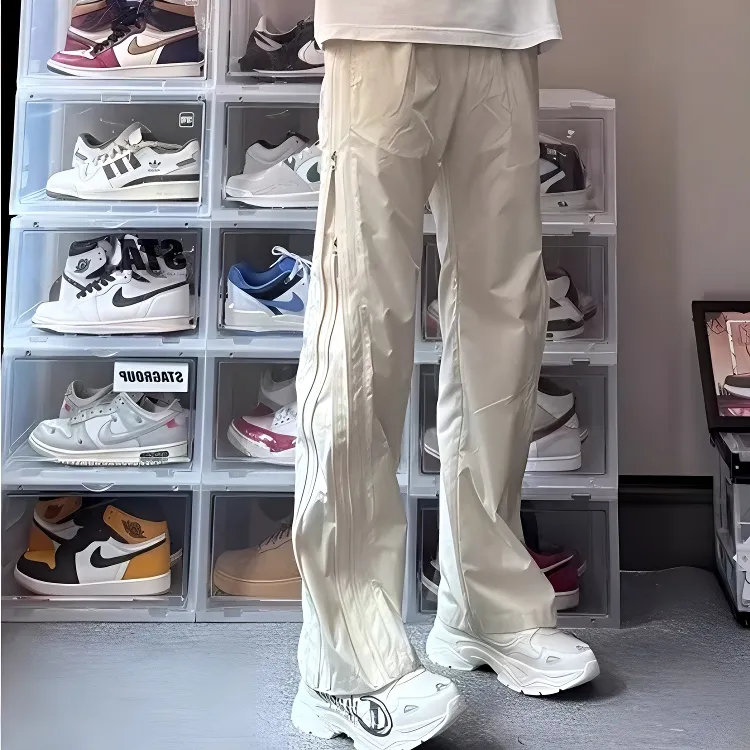 FAWENXIANGZI Windbreaker Pants Men's-10