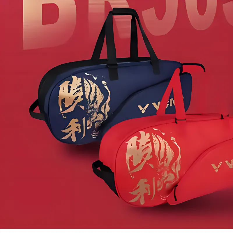 VICTOR Badminton Racket Bags 6 Pcs Casual Style Multipurpose Strap Bright Red Unisex-2