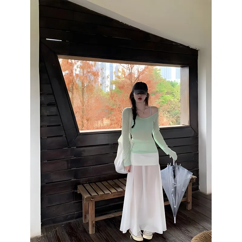 PUREIDOL Two Piece Skirt Sets Women's-4