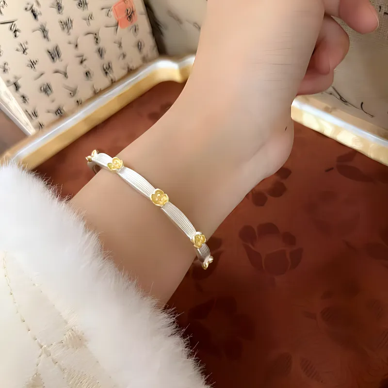Bowl S999 Fine Silver Bangles Unisex-4