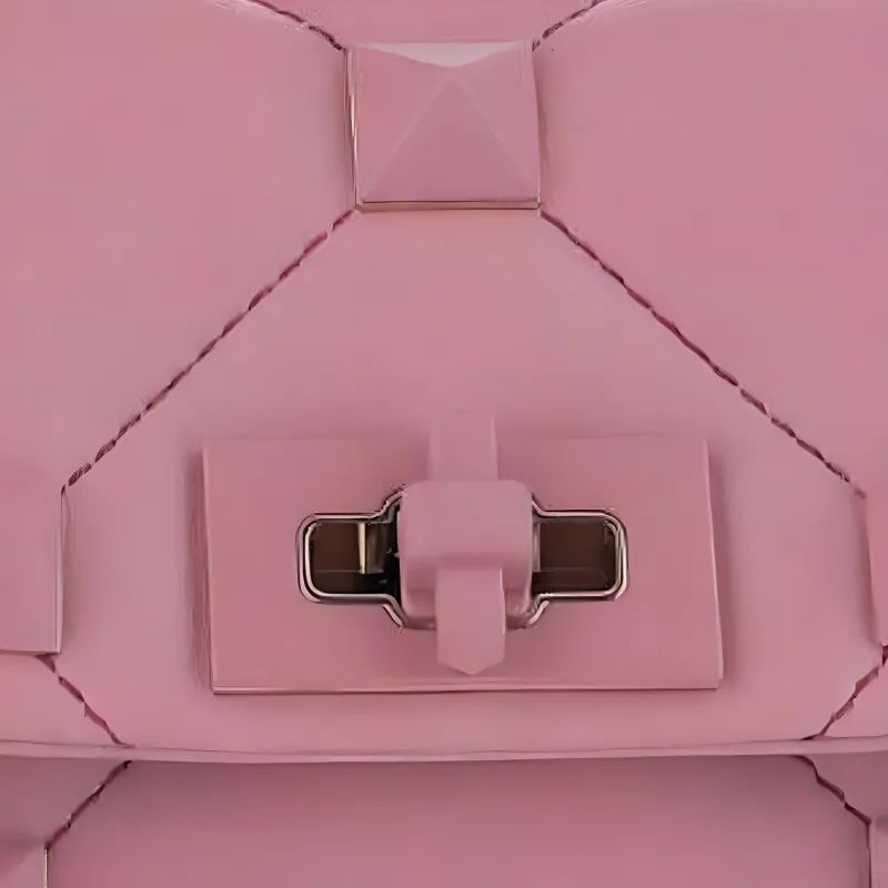Valentino Cow Leather Portable Crossbody Bag Shoulder Bag Women's Fuchsia-3