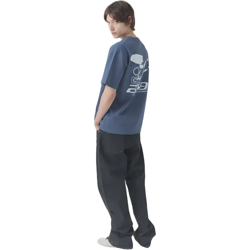 CELL AGING T Shirt Unisex Smoke Blue-4